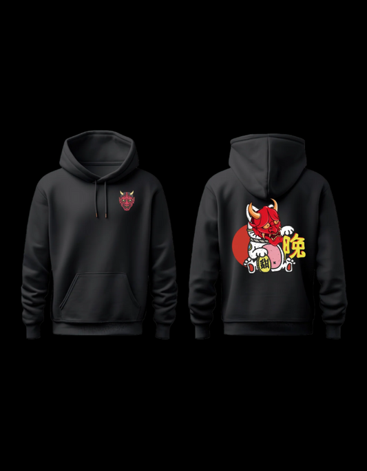 Lucky Oni Cat Hoodie